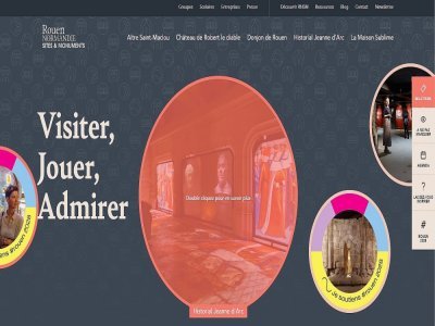 Voici à quoi ressemble l'interface du nouveau site internet de Rouen sites et monuments.