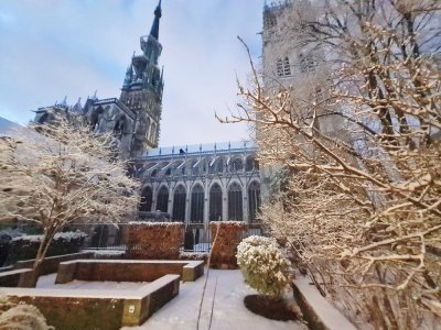 Neige à Rouen.