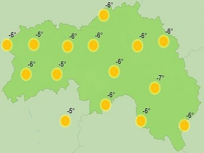 La météo dans l'Orne vendredi 19 janvier au matin. - Météo France