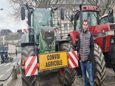 Parmi les agriculteurs qui se sont mobilisés mardi 30 janvier devant la préfecture de Rouen, il y avait aussi des plus jeunes.