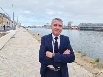 Frédéric Pingret-Kerjean, le nouveau directeur depuis décembre 2023 de la Société publique locale (SPL) Port de Cherbourg.
