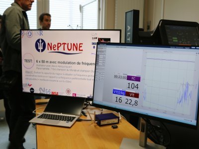 Le projet innovant NePTUNE a été présenté à la ministre de l'Enseignement supérieur Sylvie Retailleau vendredi 5 avril à Mont-Saint-Aignan.