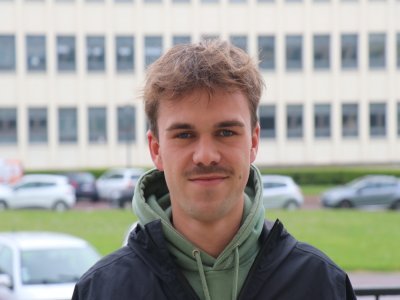 Hugo Lebas, 22 ans, est étudiant en droit à l'université de Caen.