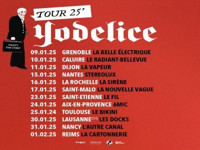 Les dates de la tournée 2024-2025 de Yodelice - Auguri Productions