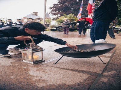 La Flamme de la Liberté est arrivée à Cherbourg lundi 13 mai dans la soirée.