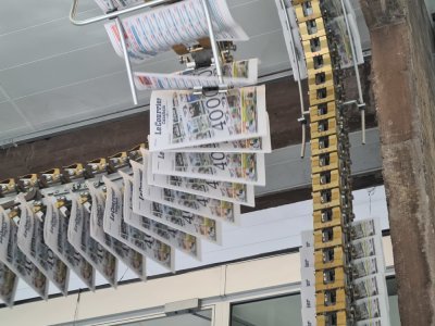 Le Courrier Cauchois est imprimé à Saint-Lô, dans la Manche, au Centre d'impression de presse de l'Ouest.