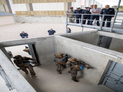 Des fusiliers marins en plein entrainement. - Marine nationale