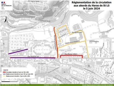 Les règles de circulation à Saint-Lô, mercredi 5 juin - Préfecture de la Manche