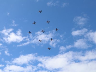 Jeudi, c'est la formation "big nine" qui sera mise en place au-dessus d'Omaha Beach.