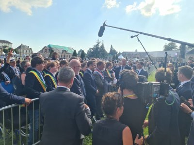 Les membres du Conseil départemental des jeunes ont pu faire une photo avec le président.