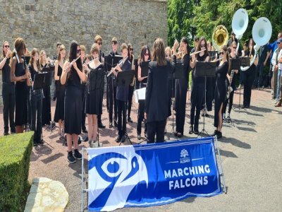 Deux fanfares universitaires américaines se sont produites à Montormel.