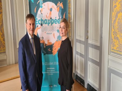 Joaquim Pueyo et Régine Montoya ont dévoilé le programme de l'édition 2024 du festival Les Echappées Belles.