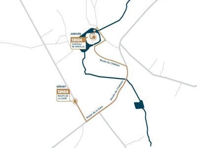 Le parcours à Mirville.