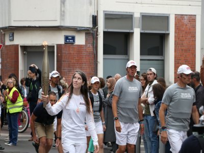 A Rouen ce vendredi 5 juillet, les porteurs de la flamme se sont relayés.