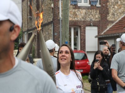 La flamme olympique est passée par la rive gauche de Rouen.