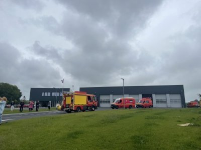 La nouvelle caserne des pompiers à Equeurdreville-Hainneville.