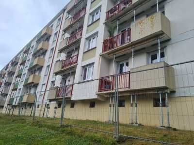 Un immeuble du quartier de l'Eglantine à Cherbourg.