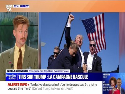 Nicolas Conquer intervient sur la tentative d'assassinat de Donald Trump sur BFMTV.