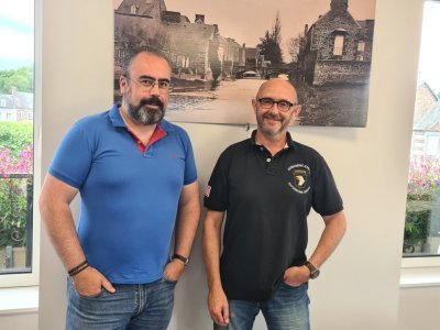 Alexandre Delamarche et Olivier Maussion, conseillers municipaux en charge de l'événement.