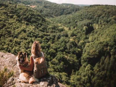 La Roche d'Oëtre, magnifique paysage de la suisse Normande à faire avec son chien.