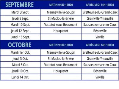 Permanences itinérantes de France Services.