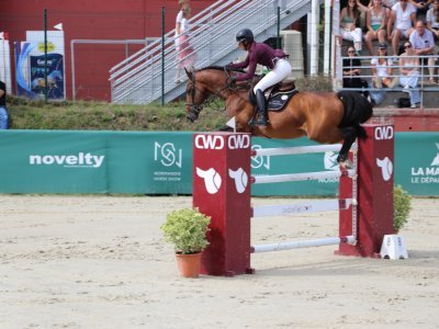 Pénélope Leprévost était bien partie avec son cheval, prenant de l'avance au chronomètre.