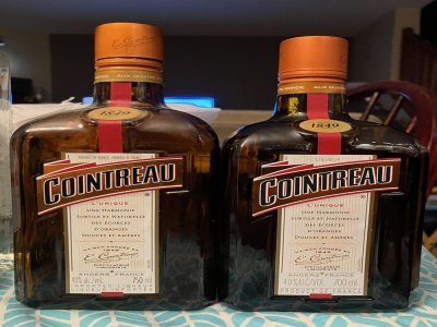 Un exemple concret de réduflation sur les bouteilles de Cointreau qui passent de 75cl à 70cl.