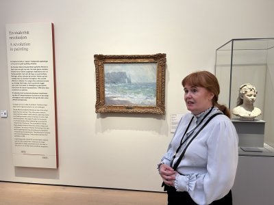 "Pluie, Etretat" est conservé au Musée national de Norvège, à Oslo.