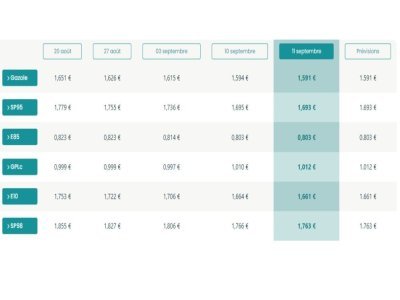 L'évolution du prix des carburants sur les dernières semaines en Haute-Normandie. - prix du carburant.fr