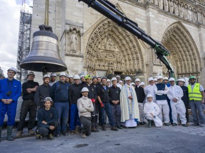 Les cloches sont arrivées à Notre-Dame. - David Bordes  © Rebatir Notre-Dame de Paris