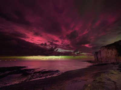 Le photographe Laurent Critot avait capturé le 10 octobre une aurore boréale pour le club d'astronomie de Toussaint. - Laurent Critot