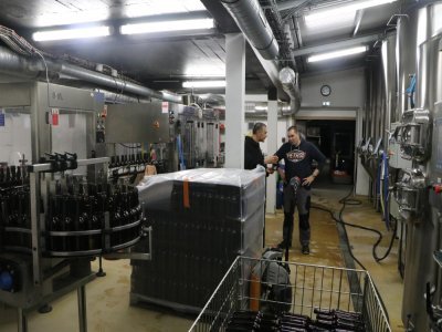 La brasserie de l'abbaye a été créée en 2016 juste derrière la boutique. Les machines ont été réajustées pour les nouvelles bouteilles. Le brassage se fait le mardi et le mercredi et la mise en bouteille le vendredi.