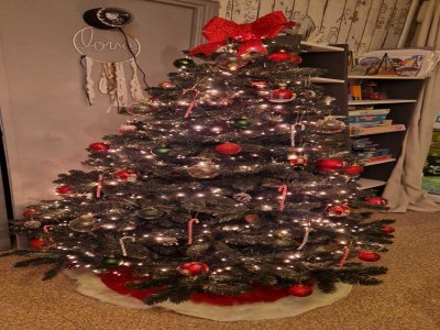 Un gros sapin rempli de sucreries aux couleurs de Noël ! - Julie Martin le Havre