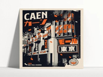 Une affiche de l'artiste Paiheme
Illustrateur et graphiste, le Caennais Pierre-Marie Postel a fondé Paiheme Studio. Il propose des dessins aux influences japonaises et vintage, mais aussi des tee-shirts, et autres objets tirés de la culture pop. Prix de l'affiche 30x40cm : 19€. - Paiheme Studio