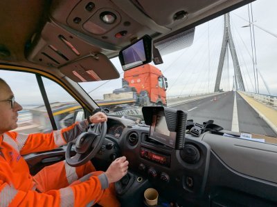 La vitesse, en particulier des poids lourds, met parfois en danger les patrouilleurs.