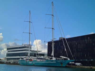 Le voilier-cargo Artemis a été inauguré lors de sa première escale au Havre, en décembre. - Le Courrier Cauchois