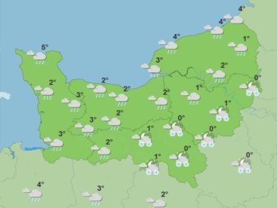 Les prévisions météo pour le samedi 4 janvier 2025 - Météo France