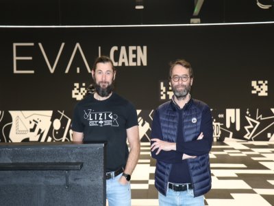 Bruno Henon et Florian Colin sont les cogérants de la salle EVA à Mondeville. 