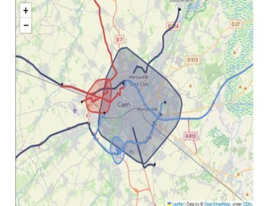 Selon INRIX, voilà les pires zones pour Caen. - INRIX