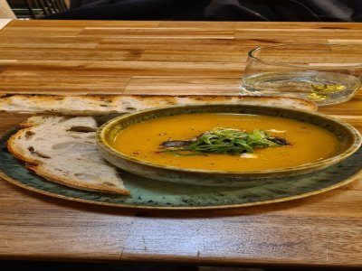 Soupe butternut et carottes.