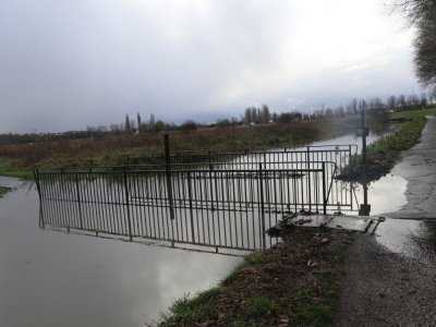 Le pic de l'Orne n'est pas encore atteint, à 14h, selon les services de l'Etat.