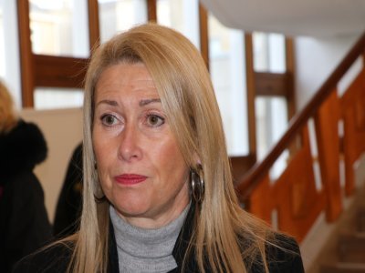 Sandrine Ruyer, la présidente de Saint-Lô Commerces, était très contente de la visite de la ministre.