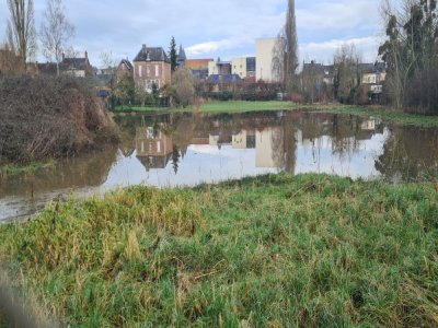 L'Epte est sortie de son lit à Gournay-en-Bray jeudi 9 décembre.