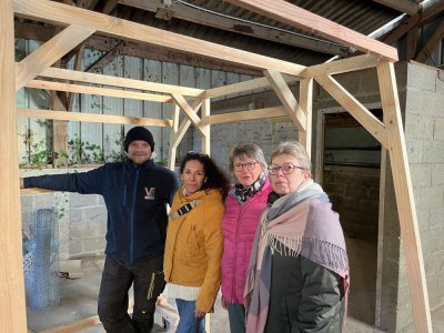 Les carnavaliers pourront entrer dans le char pour le faire avancer dans le défilé.