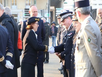 Elsa Pepin a salué une partie des personnalités du territoire à l'occasion de sa prise de fonction.