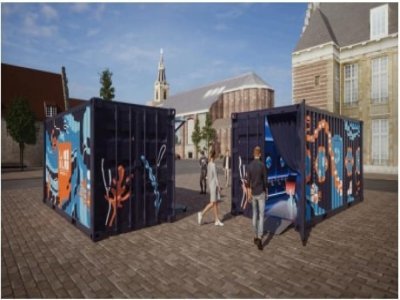 Des animations réparties entre les deux containers voyageront de ville en ville dans le Cotentin. - Cité de la Mer