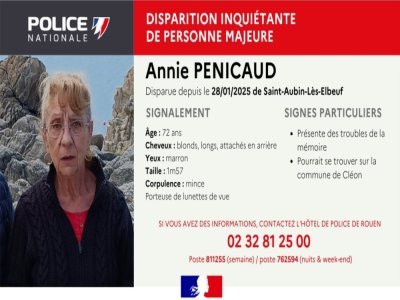 Disparition inquiétante - Police Nationale