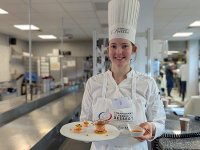 Maëlis Lanier, élève au lycée des métiers de Bazeilles, dans les Ardennes, a impressionné le jury par son superbe dressage.