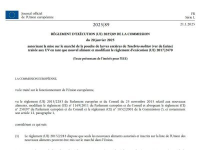 L'arrêté de la commission européenne datant du 10 février. - x