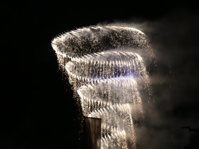 Les final mèle feux artifice set drones. 